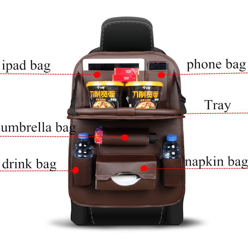 New Versatile Car Seat Back Bag: The Ultimate Travel Companion for Organizing, Storage, and Convenience"