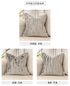 Cushion Cover Luxury Flowers Leaves Pattern Cut Velvet Home Decor Grey Throw Pillow Case Pillowcase for Couch Living Room.