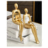 Thinker Statue Abstract Figure Sculpture Small Ornaments Resin Statue Home Gold Abstract Statue Office Decor