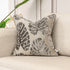 Cushion Cover Luxury Flowers Leaves Pattern Cut Velvet Home Decor Grey Throw Pillow Case Pillowcase for Couch Living Room.
