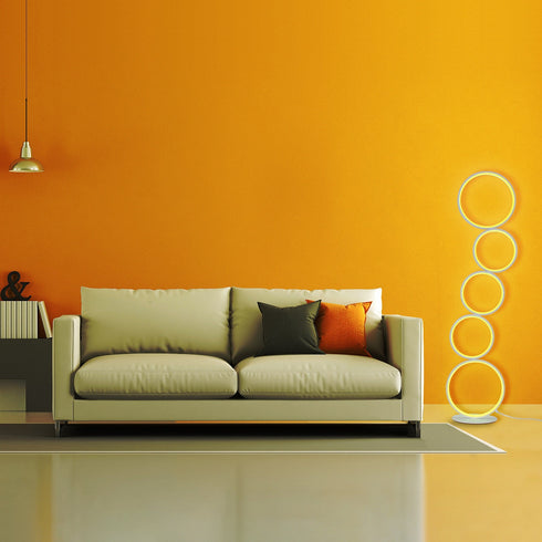 RGB Minimalist Circular Floor Lamp
