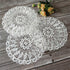 White Embroidery New Dining Table Placemat Coaster Lace Table Cloth Cup Holder Christmas Coaster Drink Placemat Kitchen
