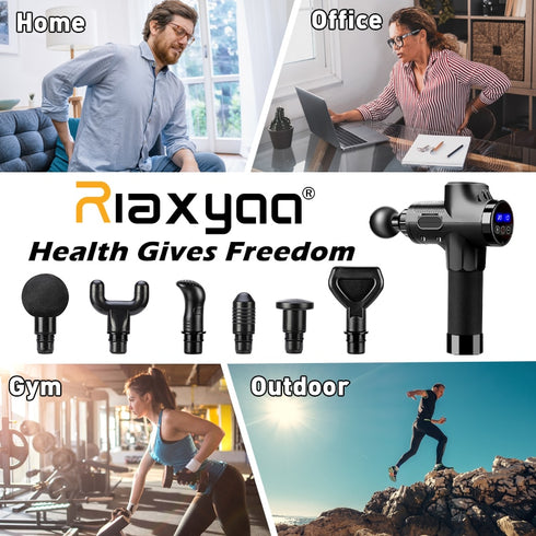 New High frequency Massage Gun Muscle Relax Body Electric Massager with Portable Bag Therapy Gun for fitness