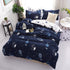 Solstice Home Textile Cyan Cute Cat Kitty Duvet Cover Pillowcase Bed Sheet ,Bedding Covers Set King Queen Twin