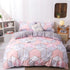 Solstice Home Textile Cyan Cute Cat Kitty Duvet Cover Pillowcase Bed Sheet ,Bedding Covers Set King Queen Twin