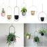 Metal Hanging Flower Pot Nordic Chain Hanging Planter Flower Vase For Home Garden Balcony New.