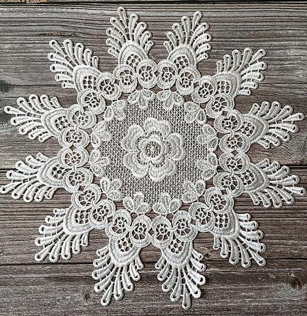 NEW round Lace embroidery placemat cup coaster.