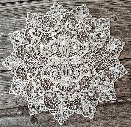 NEW round Lace embroidery placemat cup coaster.