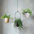 Metal Hanging Flower Pot Nordic Chain Hanging Planter Flower Vase For Home Garden Balcony New.