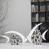 Modern Europe Style Ceramic Vase Silver Plated Bubble Couple Kiss Fish For Home Decoration And Office, Home Living Room.