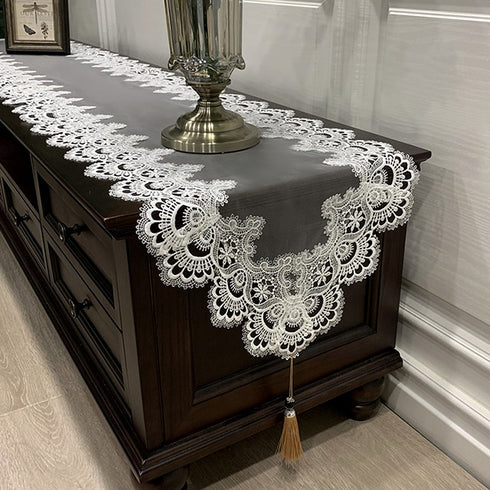 European Style Table Runner Embroidered .
