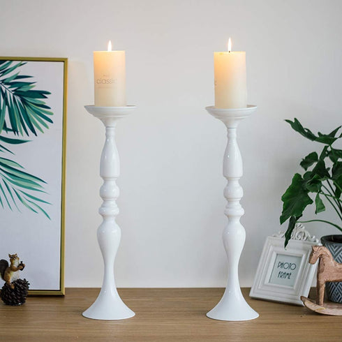 Candle Holders Stand Column Candlestick Event Road Lead Flower Vase Rack Table Wedding Centerpieces Party Dinner Decor