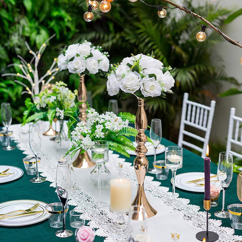 Candle Holders Stand Column Candlestick Event Road Lead Flower Vase Rack Table Wedding Centerpieces Party Dinner Decor
