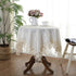 Tablecloth Rectangle Luxury Embroidery Lace Round Table Cover Flower Elegant Hollow Out Table Dining Cloth Table Flag Towels