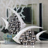 Modern Europe Style Ceramic Vase Silver Plated Bubble Couple Kiss Fish For Home Decoration And Office, Home Living Room.
