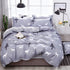 Solstice Home Textile Cyan Cute Cat Kitty Duvet Cover Pillowcase Bed Sheet ,Bedding Covers Set King Queen Twin