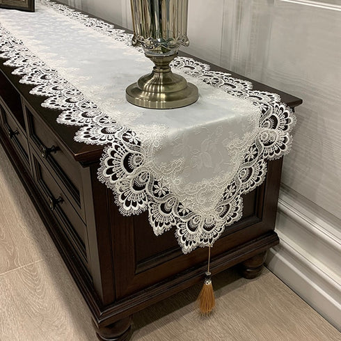 European Style Table Runner Embroidered .