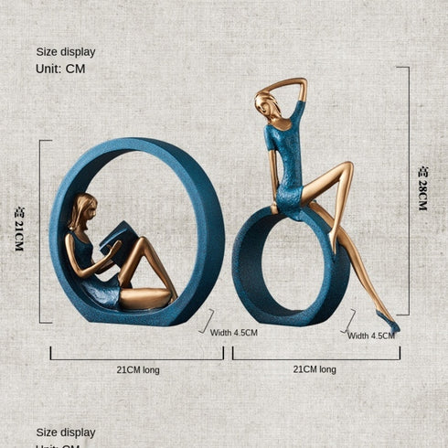 Creative Decoration Accessories Modern Simple Crafts Ornaments Figurines Miniatures.
