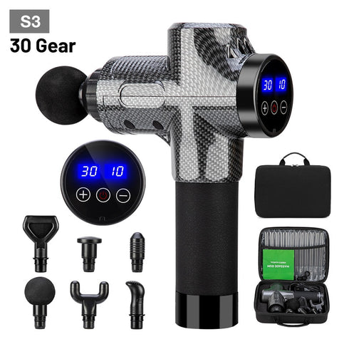 New High frequency Massage Gun Muscle Relax Body Electric Massager with Portable Bag Therapy Gun for fitness
