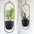 Metal Hanging Flower Pot Nordic Chain Hanging Planter Flower Vase For Home Garden Balcony New.