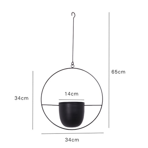 Metal Hanging Flower Pot Nordic Chain Hanging Planter Flower Vase For Home Garden Balcony New.