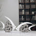 Modern Europe Style Ceramic Vase Silver Plated Bubble Couple Kiss Fish For Home Decoration And Office, Home Living Room.