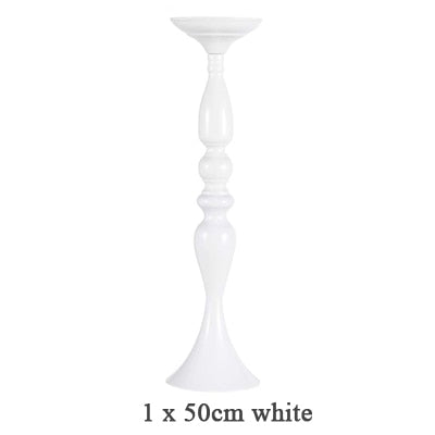 Candle Holders Stand Column Candlestick Event Road Lead Flower Vase Rack Table Wedding Centerpieces Party Dinner Decor