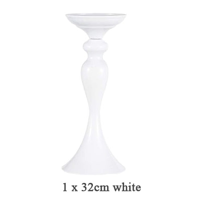 Candle Holders Stand Column Candlestick Event Road Lead Flower Vase Rack Table Wedding Centerpieces Party Dinner Decor