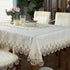 Tablecloth Rectangle Luxury Embroidery Lace Round Table Cover Flower Elegant Hollow Out Table Dining Cloth Table Flag Towels