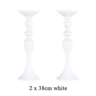 Candle Holders Stand Column Candlestick Event Road Lead Flower Vase Rack Table Wedding Centerpieces Party Dinner Decor