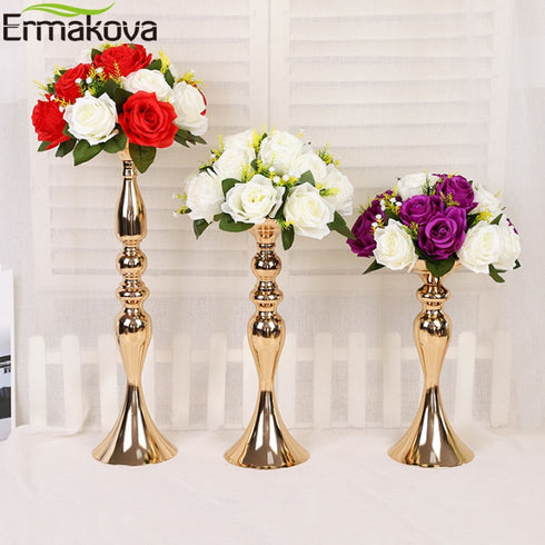 Candle Holders Stand Column Candlestick Event Road Lead Flower Vase Rack Table Wedding Centerpieces Party Dinner Decor