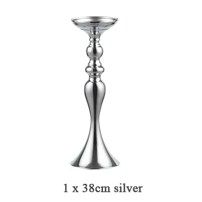 Candle Holders Stand Column Candlestick Event Road Lead Flower Vase Rack Table Wedding Centerpieces Party Dinner Decor