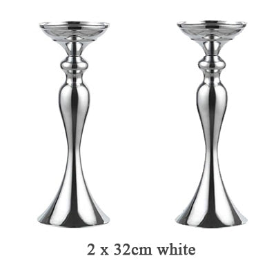 Candle Holders Stand Column Candlestick Event Road Lead Flower Vase Rack Table Wedding Centerpieces Party Dinner Decor