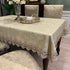 Tablecloth Rectangle Luxury Embroidery Lace Round Table Cover Flower Elegant Hollow Out Table Dining Cloth Table Flag Towels