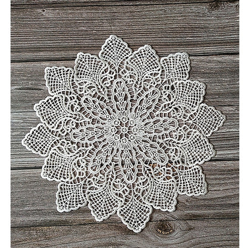NEW round Lace embroidery placemat cup coaster.