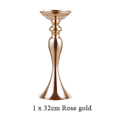 Candle Holders Stand Column Candlestick Event Road Lead Flower Vase Rack Table Wedding Centerpieces Party Dinner Decor