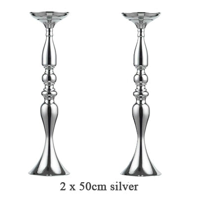 Candle Holders Stand Column Candlestick Event Road Lead Flower Vase Rack Table Wedding Centerpieces Party Dinner Decor