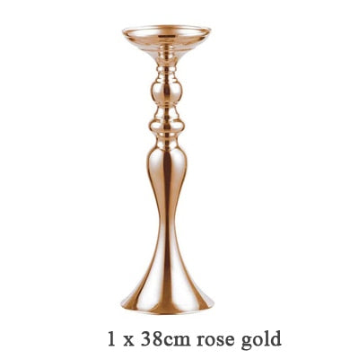 Candle Holders Stand Column Candlestick Event Road Lead Flower Vase Rack Table Wedding Centerpieces Party Dinner Decor