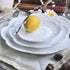 European Style Flat Plate-6"8"10"Western Steak Plate -Embossed Round Shallow Plate Pure White Bone China Dessert Tray Home Acces