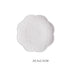 European Style Flat Plate-6"8"10"Western Steak Plate -Embossed Round Shallow Plate Pure White Bone China Dessert Tray Home Acces
