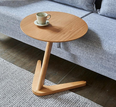 Wooden Home Side Table Modern American Style Furniture, Movable Coffee Table Design.