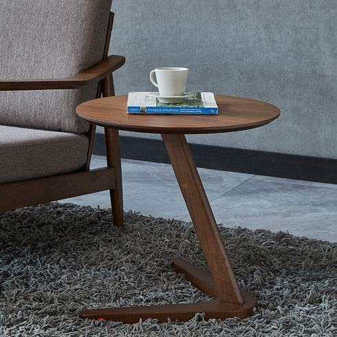 Wooden Home Side Table Modern American Style Furniture, Movable Coffee Table Design.